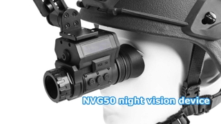 Perangkat night vision headset NVG50 resolusi 2K dengan kompas elektronik