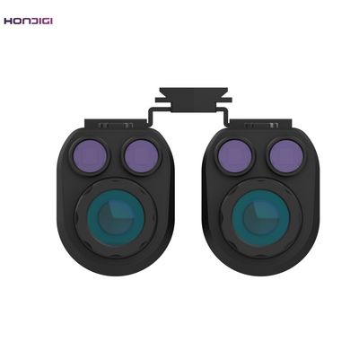 Helm dipasang Kacamata Night Vision dengan 4X Digital Zoom 42M Resolusi Foto dan Konektivitas WIFI